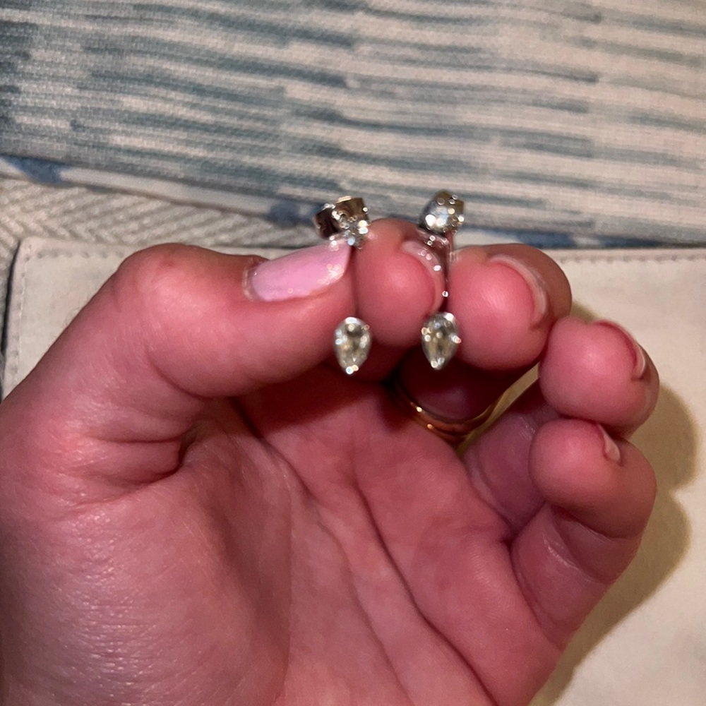 Pura Vida Silver CZ Earrings